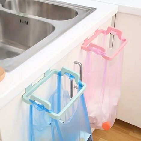 2pcs Porte-sac À Ordures, Support En Plastique Pour Porte Arrière, Étagères Suspendues Pour Déchets, Support De Sac À Ordures Sous L'évier,dolaso