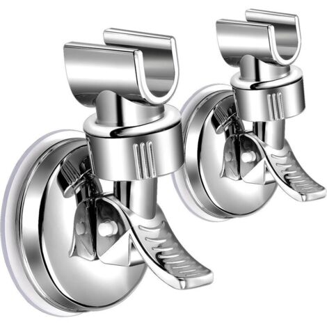 2pcs Porte-tête de douche A réglable support de douche amovible support de douche à aspiration