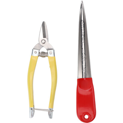 2pcs Professional Wicker Repair Tool Kit Stainless Steel Versatile Wicker Repair Scissor Pry Tool for Basketry Woven Furniture