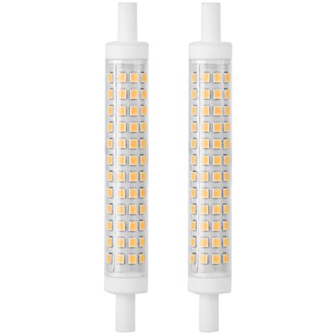 2pcs r7s 10W 120 LED Bulb Light Double Ended Halogen Lamp Replacement AC85-265V(Warm White)