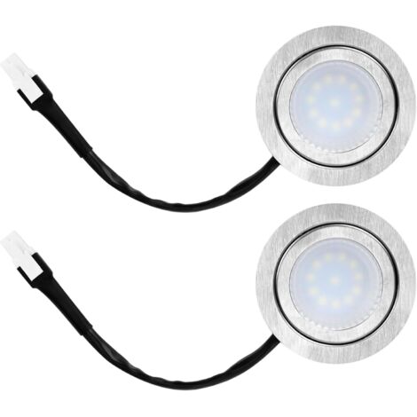 2PCS Range Hood ampoules, 1, 5 W 12V Round Stove Hood Remplacement Bulbes, Éclairage de cuisine pour l'extracteur de fumée, LED économe en énergie pour les cotons ventilation, Light Light