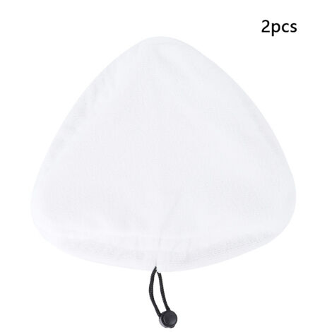 2PCS Replacement Washable Triangular Steam Mop Microfiber Cloth Pad