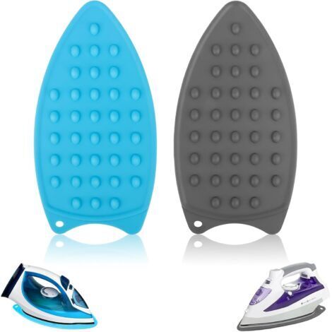 2pcs Repose Fer à Repasser Silicone,Silicone Tapis de Repos de Repassage, Silicone Repose Fer, Filet De Repassage,pour Planche à Repasser, Tapis de Repassage antidérapant