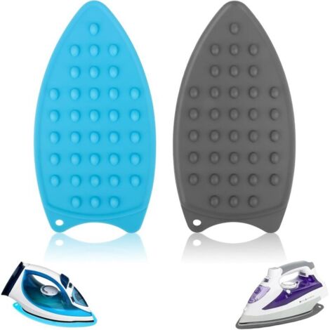 2pcs Repose Fer à Repasser Silicone,Silicone Tapis de Repos de Repassage, Silicone Repose Fer, Filet De Repassage,pour Planche à Repasser, Tapis de Repassage antidérapant