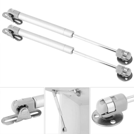 2PCS Ressort à Gaz pour Meuble, Tige de Soutien Pneumatique 100N pour Porte de Cabinet à Rabattement (Tête en Plastique)