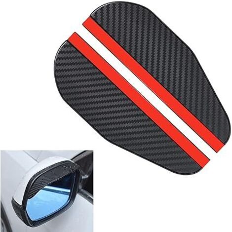 2pcs Rétroviseur Pare-Pluie Universel en Fibre de Carbone - Pare-Fumée Latéral Pluie Sourcil pour Voitures