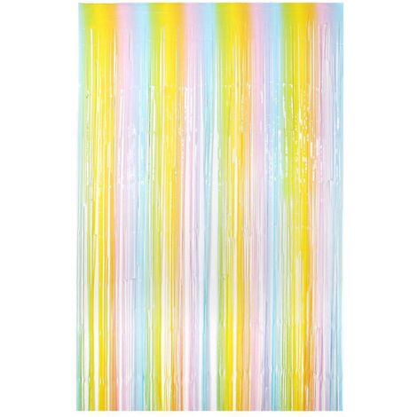 2pcs Rideau  Pampilles Multicolores Pour Photographie Murale Mariage Anniversaire Fte