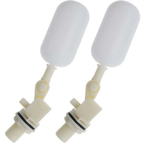 2pcs Robinet Boule de Vanne à Flotteur pour Aquarium Automatique 1/2 Pouce 20mm