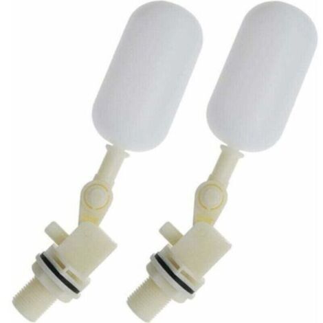 2pcs Robinet Boule de Vanne à Flotteur pour Aquarium Automatique 1/2 Pouce 20mm
