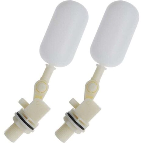 2pcs Robinet Boule de Vanne à Flotteur pour Aquarium Automatique 1/2 Pouce 20mm