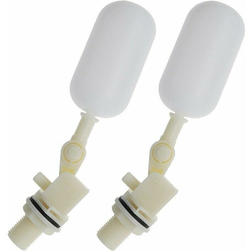 2pcs Robinet Boule de Vanne à Flotteur pour Aquarium Automatique 1/2 Pouce 20mm