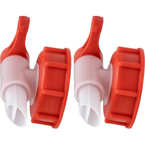 2pcs Robinet verseur Filetage DIN 61 Débit 5L/min Bidon 20L Plastique Alimentaire Camping Cuisine