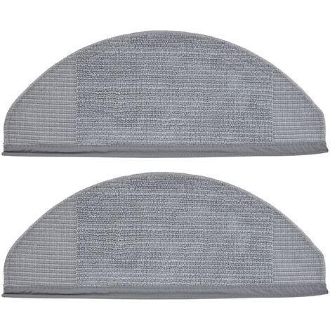 2Pcs Robot Vacuum Replacement Mopping Cloths Strong Water Absorption Soft Microfiber Washable Replacement Mopping Cloths