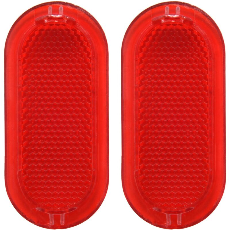 Image of Tlily - 2Pcs Rot Innen Tür Panel Warnung Licht Kappe Reflektor für 6Q0947419