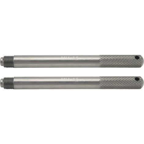 2pcs Roue Alignement Pin Pin Set Tool Guide Guide de crêpe pour la réparation des pneus de voiture M14 X 1.5