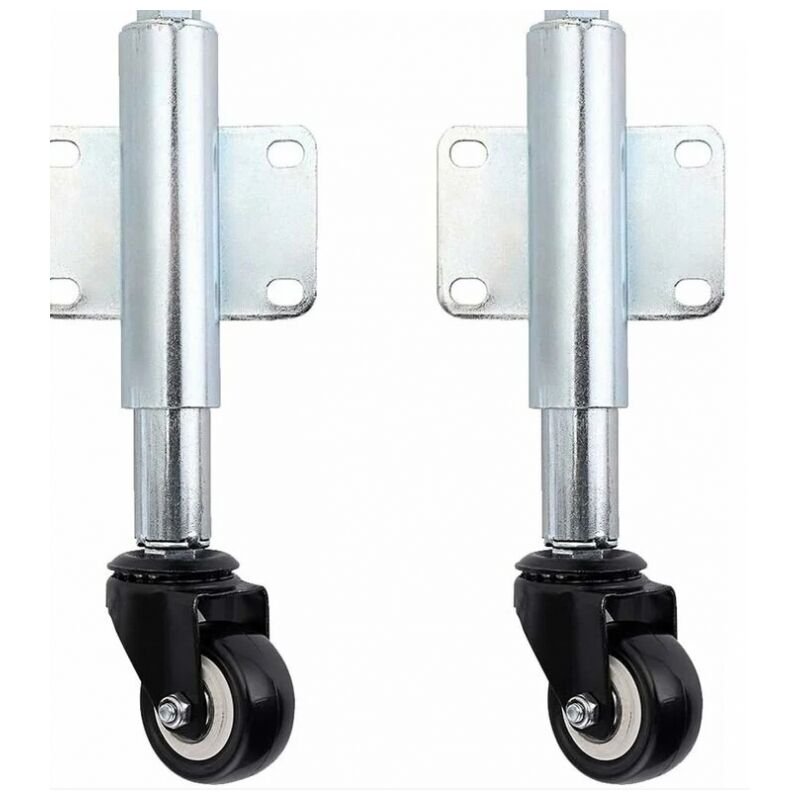 2pcs Roue de Portail Roulant 6cm, Roulette à Suspension pour Portail Extensible, Roulette Support de Portail pour Porte de Jardin en Bois, Clôture de