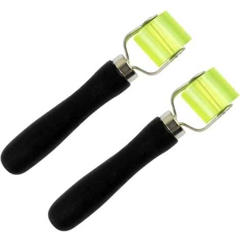 2pcs rouleau presseur rouleau presseur à main rouleau presseur professionnel système anti-tambour outil d'installation rouleau en silicone résistant à la chaleur pour le placage de chant et pour le so
