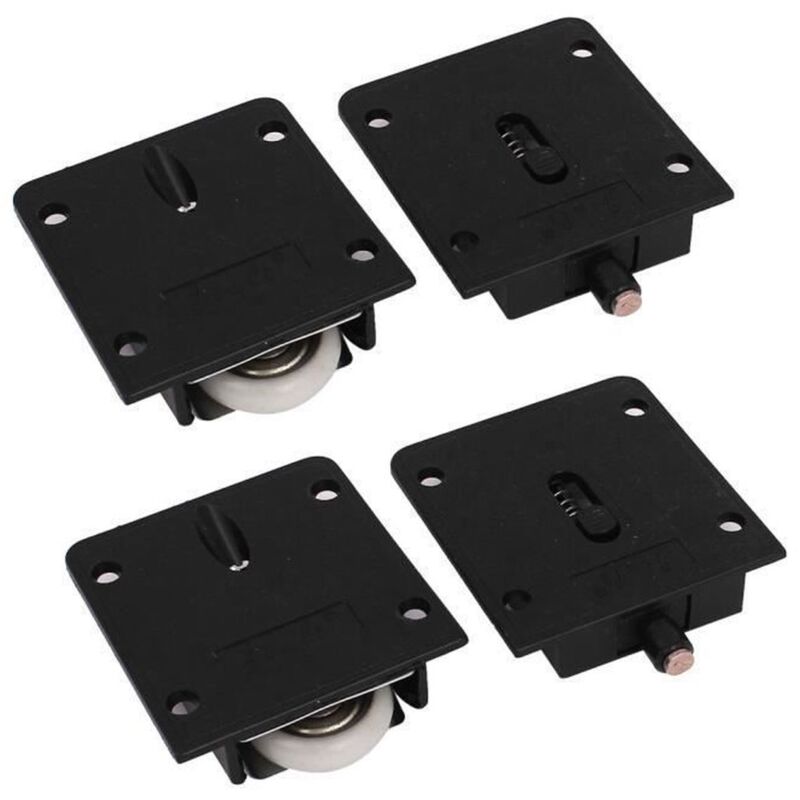 2Pcs roulette porte coulissante placard armoire rouleaux