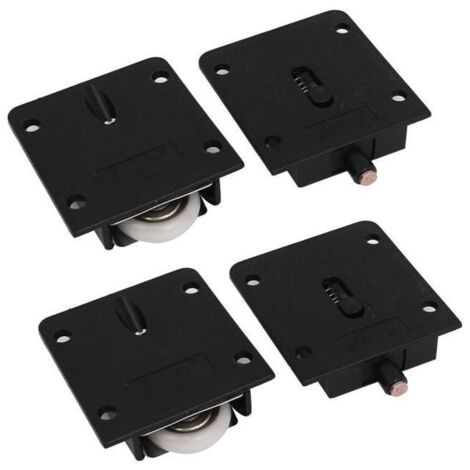 2Pcs roulette porte coulissante placard armoire rouleaux