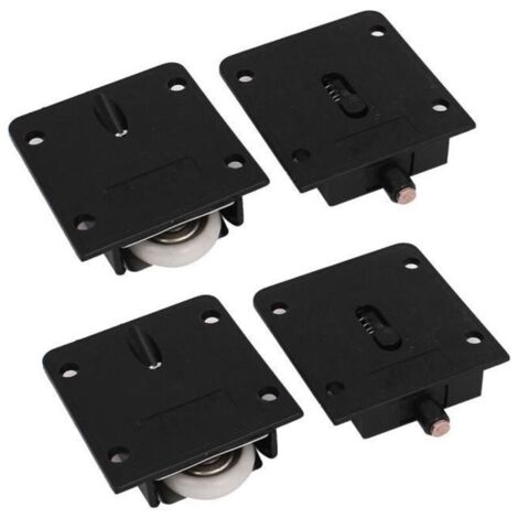 2Pcs roulette porte coulissante placard armoire rouleaux