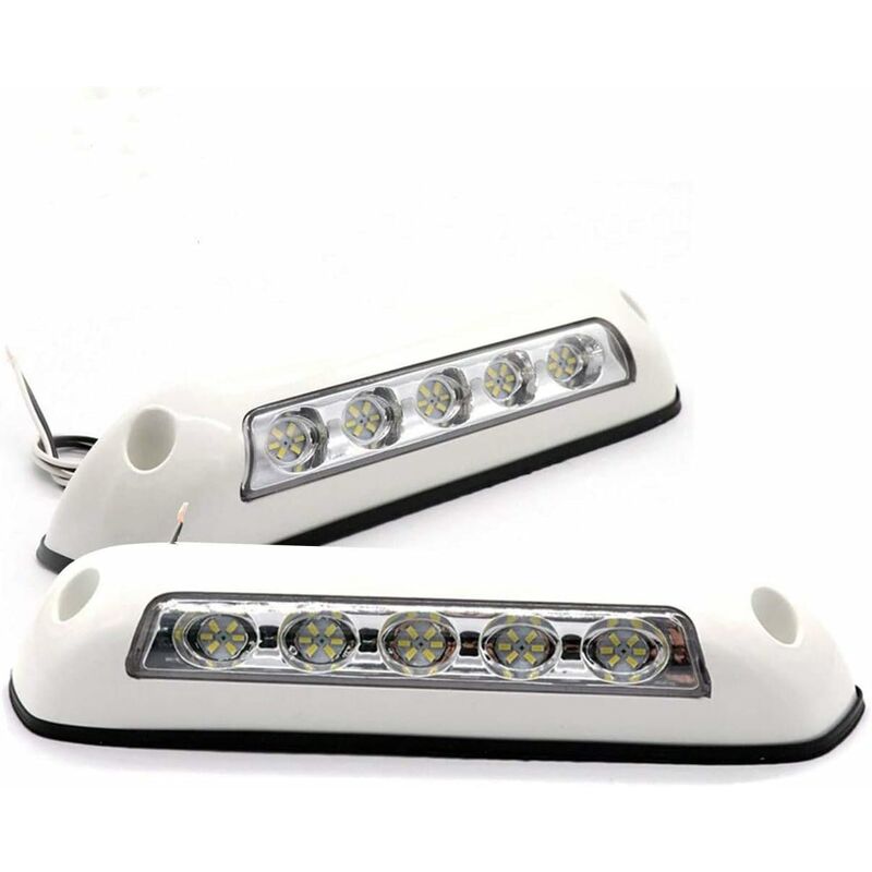 Gotrays - 2Pcs rv led Awning Lights 12V Waterproof led Porch Lights Interior Wall Lamps for Caravan Motorhome Boat Yacht Trailer Trucks (lampes