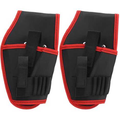2Pcs Sac Ceinture pour Perceuse Électrique, Poche Outils Portable Multifonction pour Électricien sans Fil