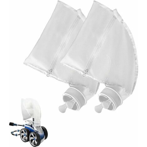 DHKLFA 2pcs Sacs pour Nettoyeur de Piscine en Nylon, Sac filtrant pour  robot de piscine Filtre blanc, Sac filtrant Pièces 360380 Sac filtrant