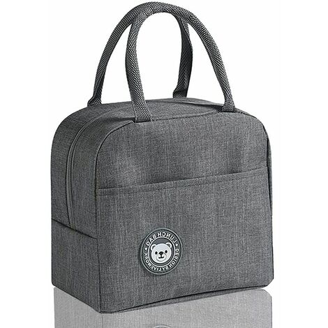 2pcs Sac Isotherme Repas,Petit Panier Repas,Mini Sac à Lunch Isolé en Étanche,Déjeuner Waterproof avec Feuille d'Aluminium