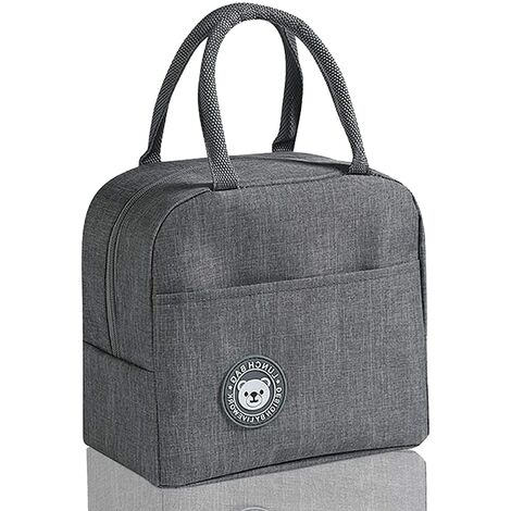 2pcs Sac Isotherme Repas,Petit Panier Repas,Mini Sac à Lunch Isolé en Étanche,Déjeuner Waterproof avec Feuille d'Aluminium