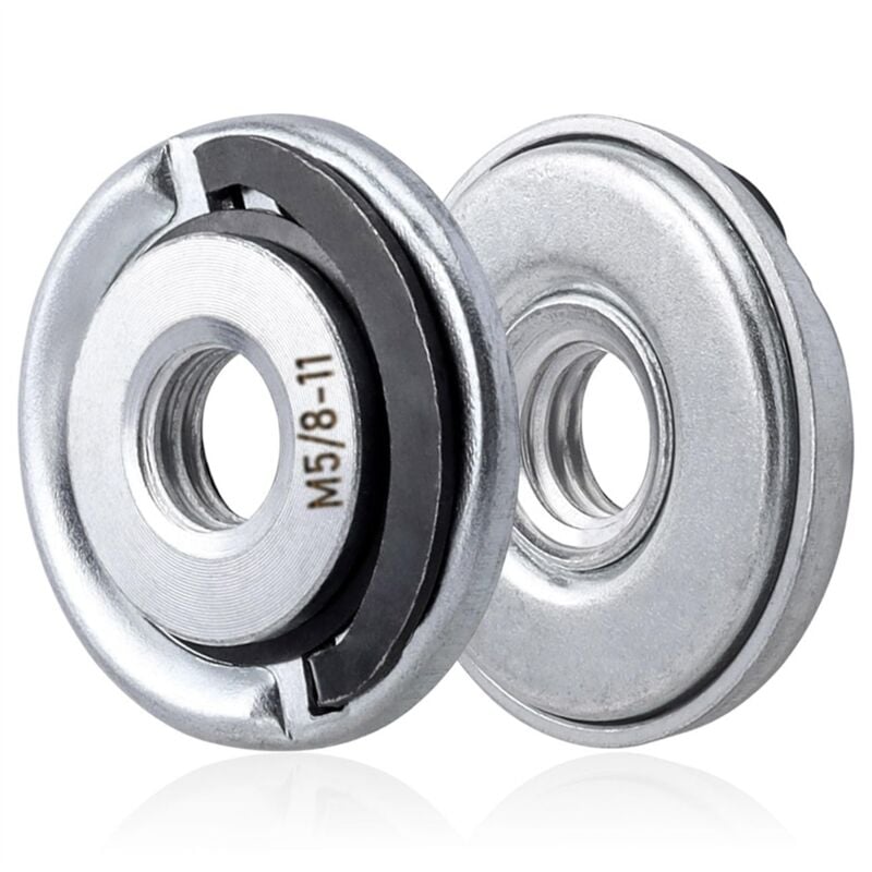 Image of Tlily - 2Pcs Schnell Ändern Winkel Grinder Flansch Muttern 5/8-11 Mutter Ersatz Lock Locking