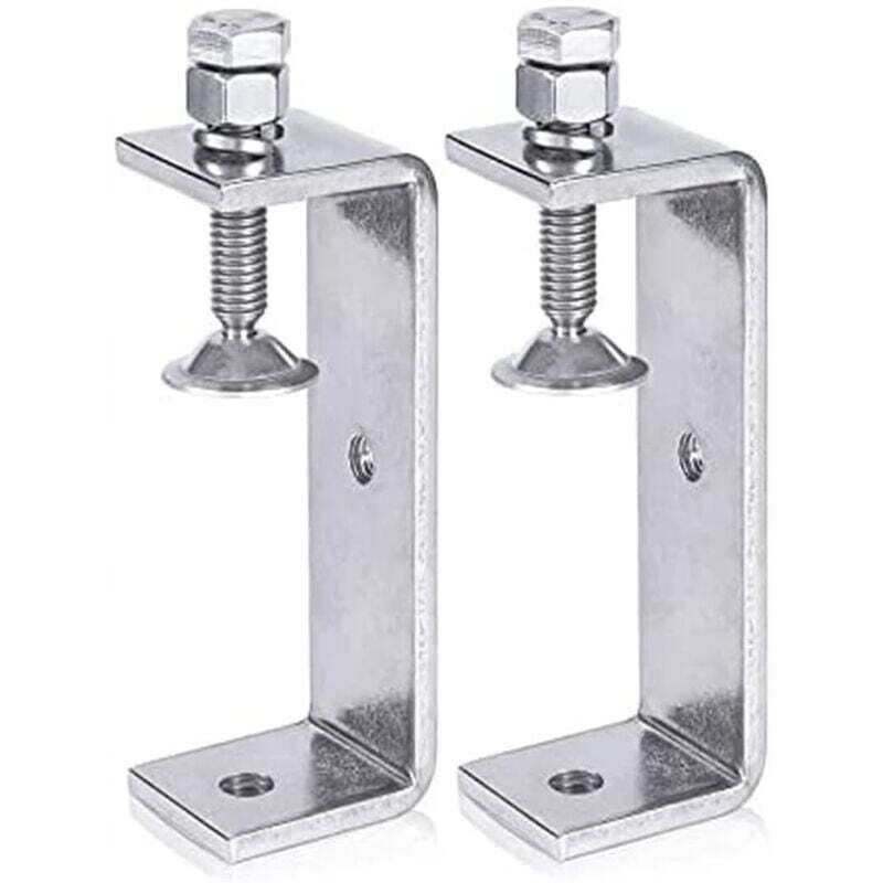 2Pcs Serre Joints C 100MM, Pince C Acier Inoxydable, Pince en C Pince à Bois avec Larges Ouvertures de Mâchoire pour Soudage Charpentier Montage