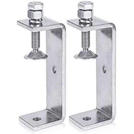 2Pcs Serre Joints C 100MM, Pince C Acier Inoxydable, Pince en C Pince à Bois avec Larges Ouvertures de Mâchoire pour Soudage Charpentier Montage Domestique, l'Ébénisterie