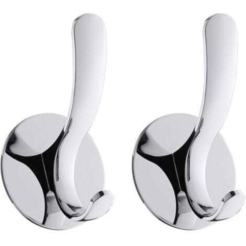 Image of 2er-Set Handtuchhaken Bademantel Edelstahl Ohne Bohren Badezimmer Küche Polierte Oberfläche