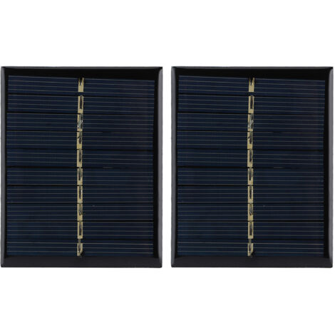 2pcs/ Set 0.5W 5V Polysilicon Solar Panel Charging Board fot Home DIY Projects Toys Battery Chargers