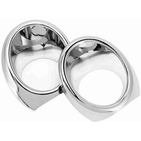 2Pcs/Set Garniture Cadre Feux Antibrouillard Avant ABS Chromé Remplacement Pilot 2019-2020, Cover Trim Avant Voiture.