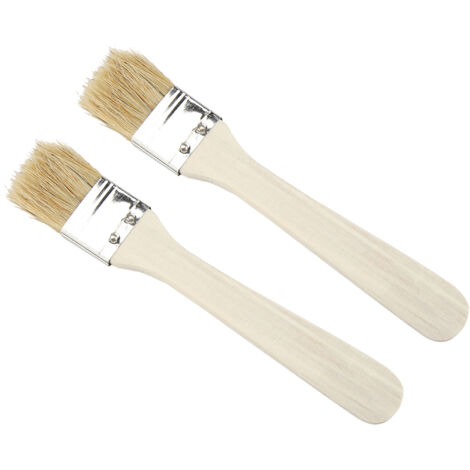 2pcs/ Set Lightweight Wooden Barbecue Brush Outdoor Spread Oil Spice