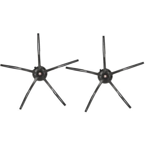 2Pcs Side Brush Replacement Accessory for XIAOMI Roborock S6 S5 E35 E2 Sweeping Robot Black