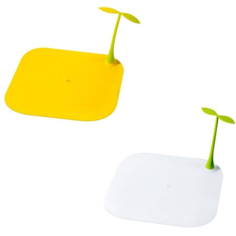 2Pcs Silicone Bean Sprout Floor Drain Cover Deodorant Floor Drain Cover Mat for Bathroom Kitchen Toilet
