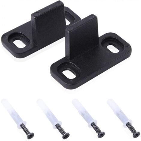 2pcs Sliding Door Panel, Bottom Track for Barn Doors, Adjustable Bottom Track Fittings Without Gap YMYNY
