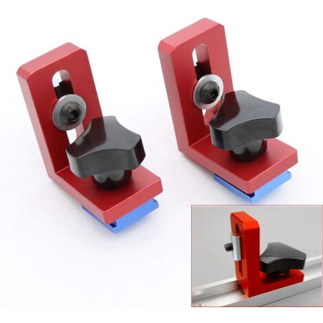 2pcs Sliding T-Shaped Bracket for Aluminum Woodworking Tools