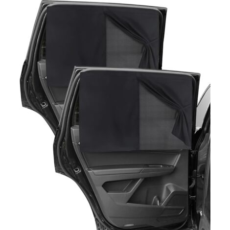 2PCS Soleil Bébé Pare-Soleil, Rideau Occultant Voiture, Bloquer Les Rayons UV, Rideau de Fenêtre Magnétique à Double Couche (Vitre arrière)