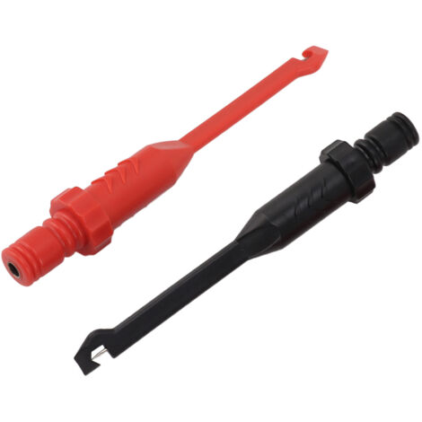 2pcs Sonde de Perçage de Fil Sonde de Perforation d'isolation avec Prises Banane Fem de 4 Mm pour la Détection de Circuit Automobile Kit de Clips de Test de Perçage de Fil.