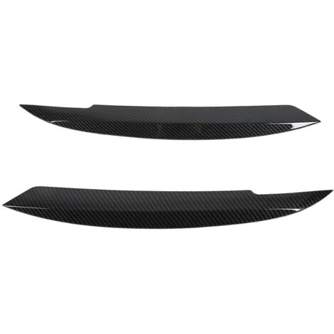 2PCS Sourcils de Phare Voiture Style Fibre de Carbone, Remplacement Gauche Droite pour MK6 Sagitar NCS 2010-2018