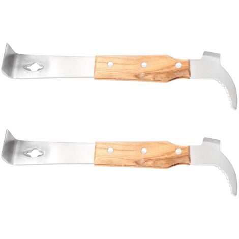 ERSANDY 2PCS Stainless Steel Beehive Scraper, Beekeeping Hive Tool Scraper Bee Hive Tool Scraper Beehive Scraper Beekeeping Tool Multifunction Beehive Cleaning Tool