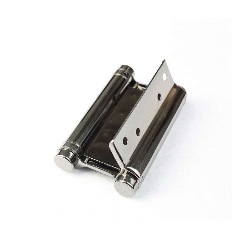 Cyslmuk - 2Pcs Stainless Steel Door Hinges Double Action Door Hinge Anti-Rust Furniture Hinge Screw-in Spring Hinges Swing Door Hinge for Saloon Cafe