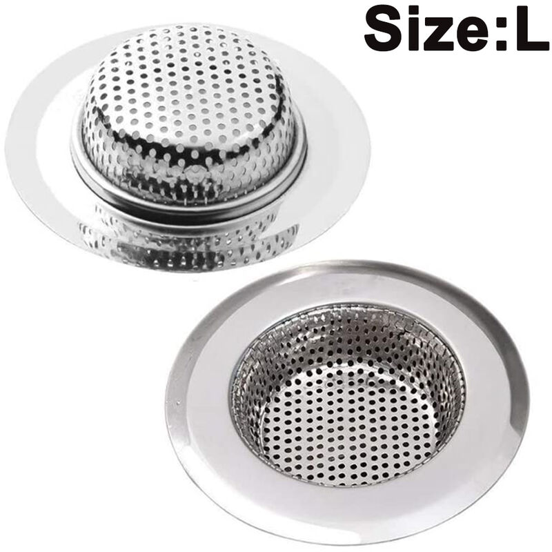 2pcs Stainless Steel Kitchen Sink Strainer Basket Sink Drain Filter Kitchen Tools and Gadgets Sink Filter