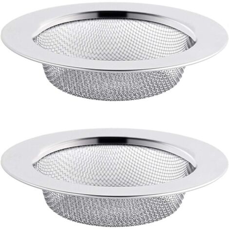 2PCS Stainless Steel Sink Strainer, 11.5cm Drain Filter, Sink Strainer, Sink Screen, Kitchen Sink Strainer