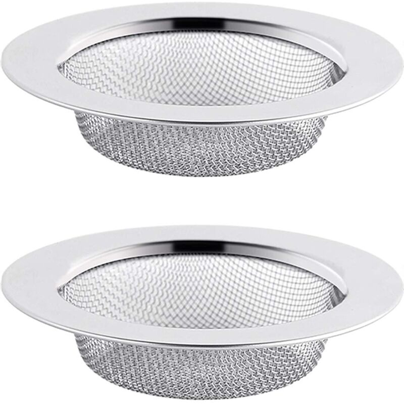 Tinor - 2pcs Stainless Steel Sink Strainer, 11.5cm Drain Filter, Sink Strainer, Sink Strainer, Kitchen Sink Strainer Npterbl