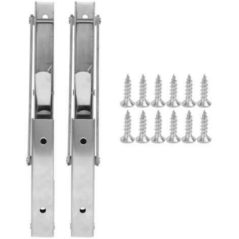 2Pcs Stainless Steel Triangular Folding Bracket Wall Shelf Support Heavy Duty Fixing Bracket