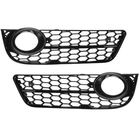 main image of "2pcs Standard Bumper Fog Light Honeycomb Grill Grille Cover For Audi A5 2008-2011"